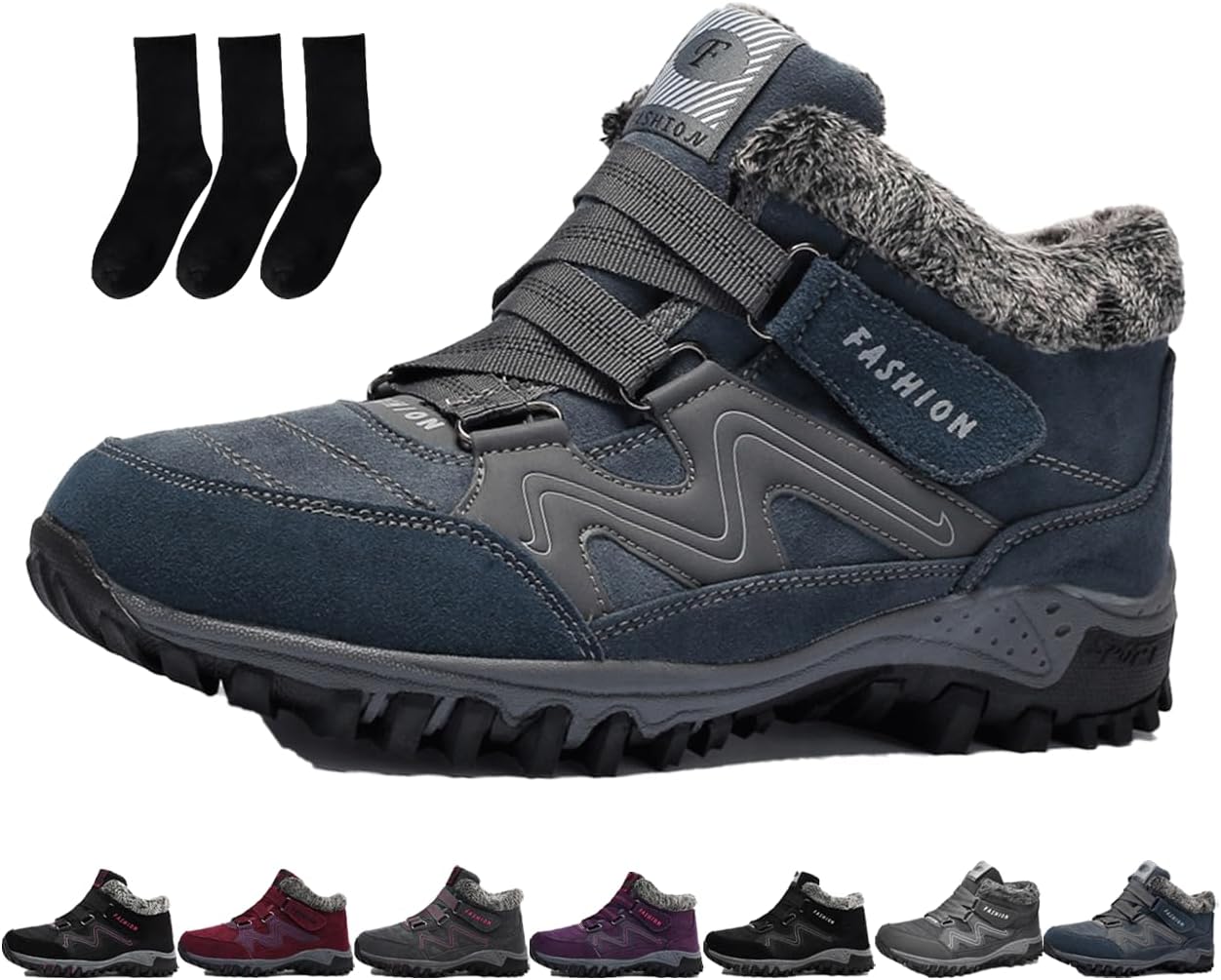 Мужские и женские зимние термоботинки, водонепроницаемые удобные снежные ботинки, обувь с меховой подкладкой до щиколотки, легкая противоскользящая обувь для улицы Generic, синий
Мужские и женские зимние термоботинки, водонепроницаемые удобные снежные ботинки, обувь с меховой подкладкой до щиколотки, легкая противоскользящая обувь для улицы Generic, синий