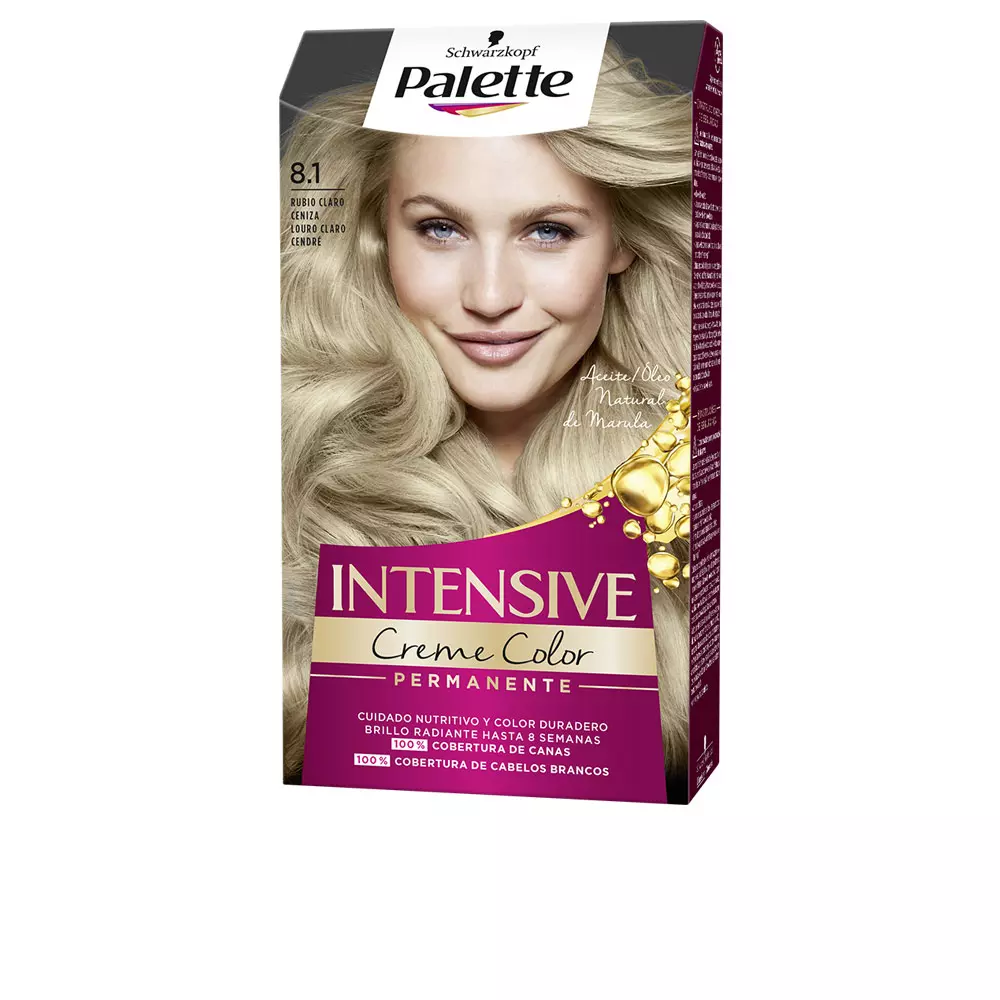 Краска для волос Palette intensive tinte Palette, цвет 8.1-rubio claro ceniza, 1 шт.
Краска для волос Palette intensive tinte Palette, цвет 8.1-rubio claro ceniza, 1 шт.