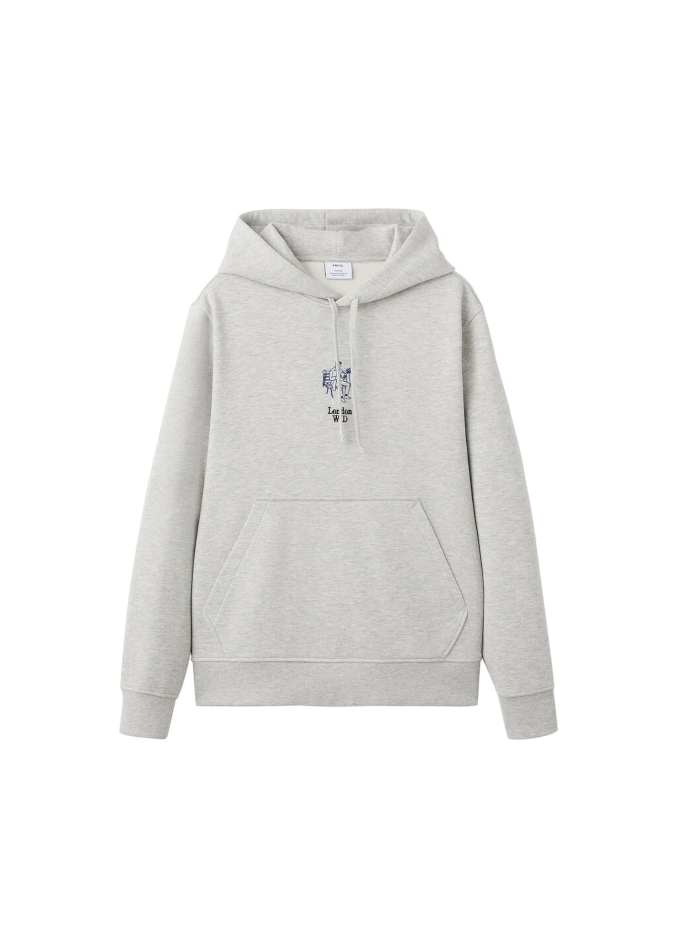 MANGO MAN Толстовка 'London' в крапчатом сером
MANGO MAN Толстовка 'London' в крапчатом сером