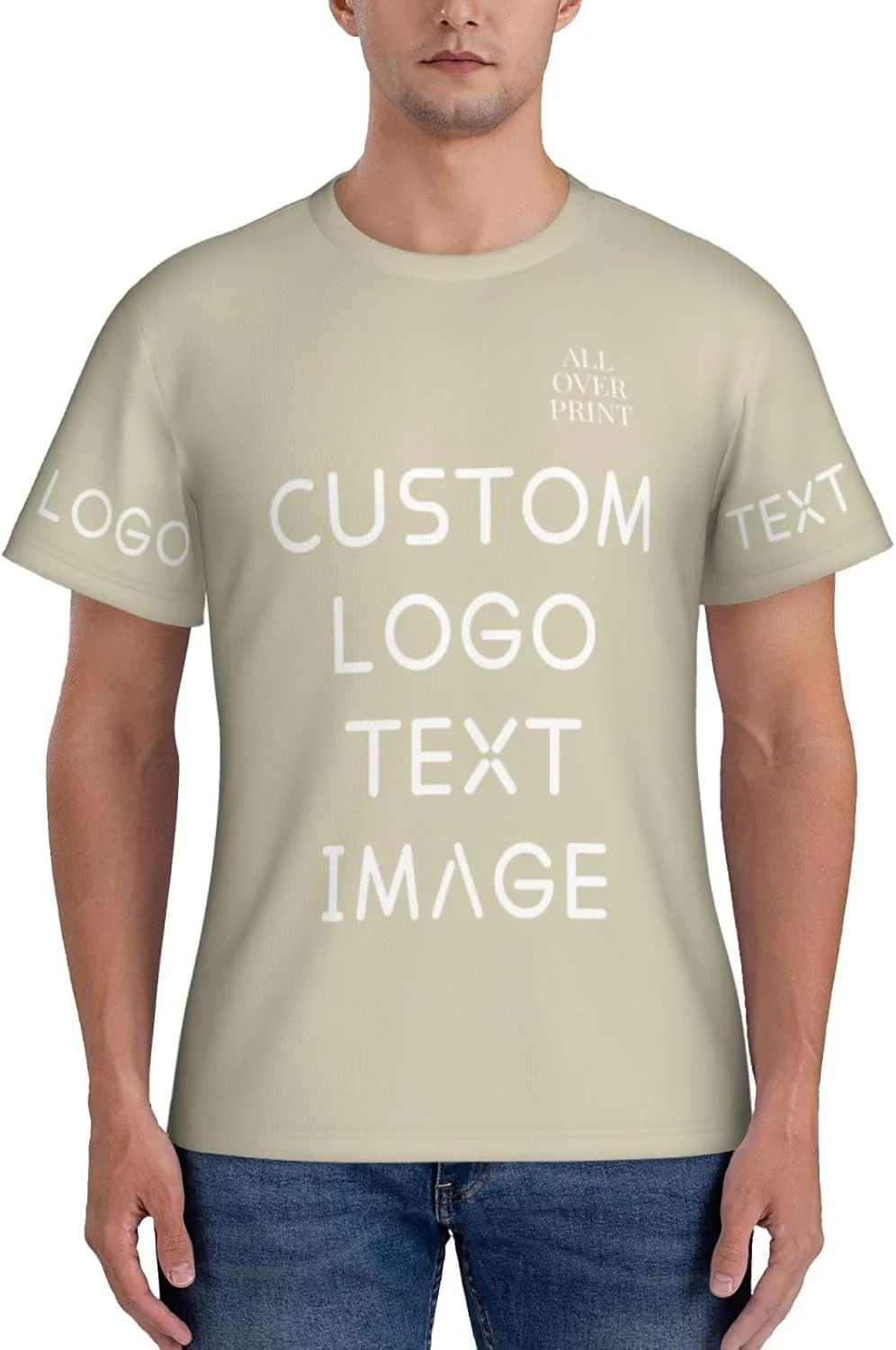 Футболка с полной запечаткой Custom T Shirts с логотипом
Футболка с полной запечаткой Custom T Shirts с логотипом