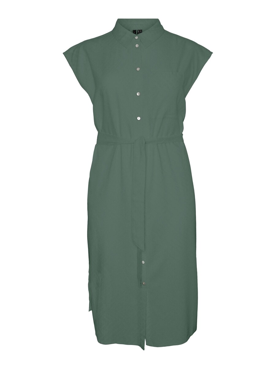 Платье-рубашка Vero Moda Curve VMCMymilo, зеленый 
Платье-рубашка Vero Moda Curve VMCMymilo, зеленый