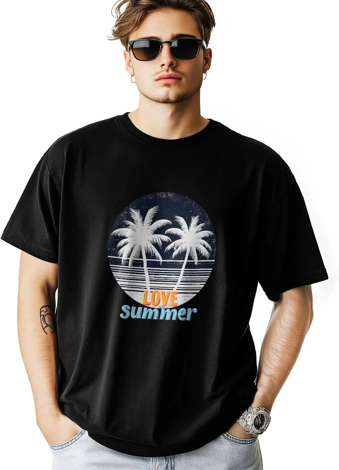 Футболка для мужчин, Retro Palm Trees, хлопок, короткий рукав NITBANLA
Футболка для мужчин, Retro Palm Trees, хлопок, короткий рукав NITBANLA