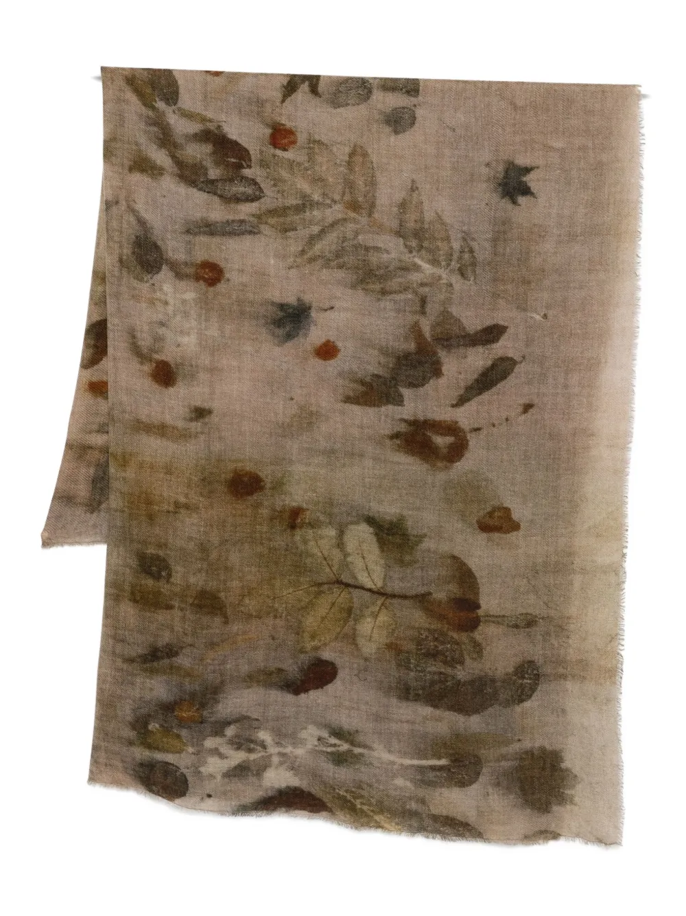 Шарф с бахромой и принтом в виде листьев FALIERO SARTI, нейтральный
Шарф с бахромой и принтом в виде листьев FALIERO SARTI, нейтральный