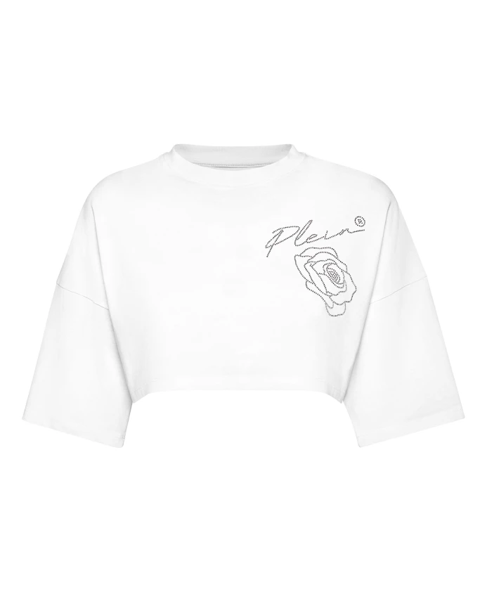 Футболка с круглым вырезом и розами Philipp Plein, белый, Розовый, Футболка с круглым вырезом и розами Philipp Plein, белый
Футболка с круглым вырезом и розами Philipp Plein, белый, Розовый, Футболка с круглым вырезом и розами Philipp Plein, белый