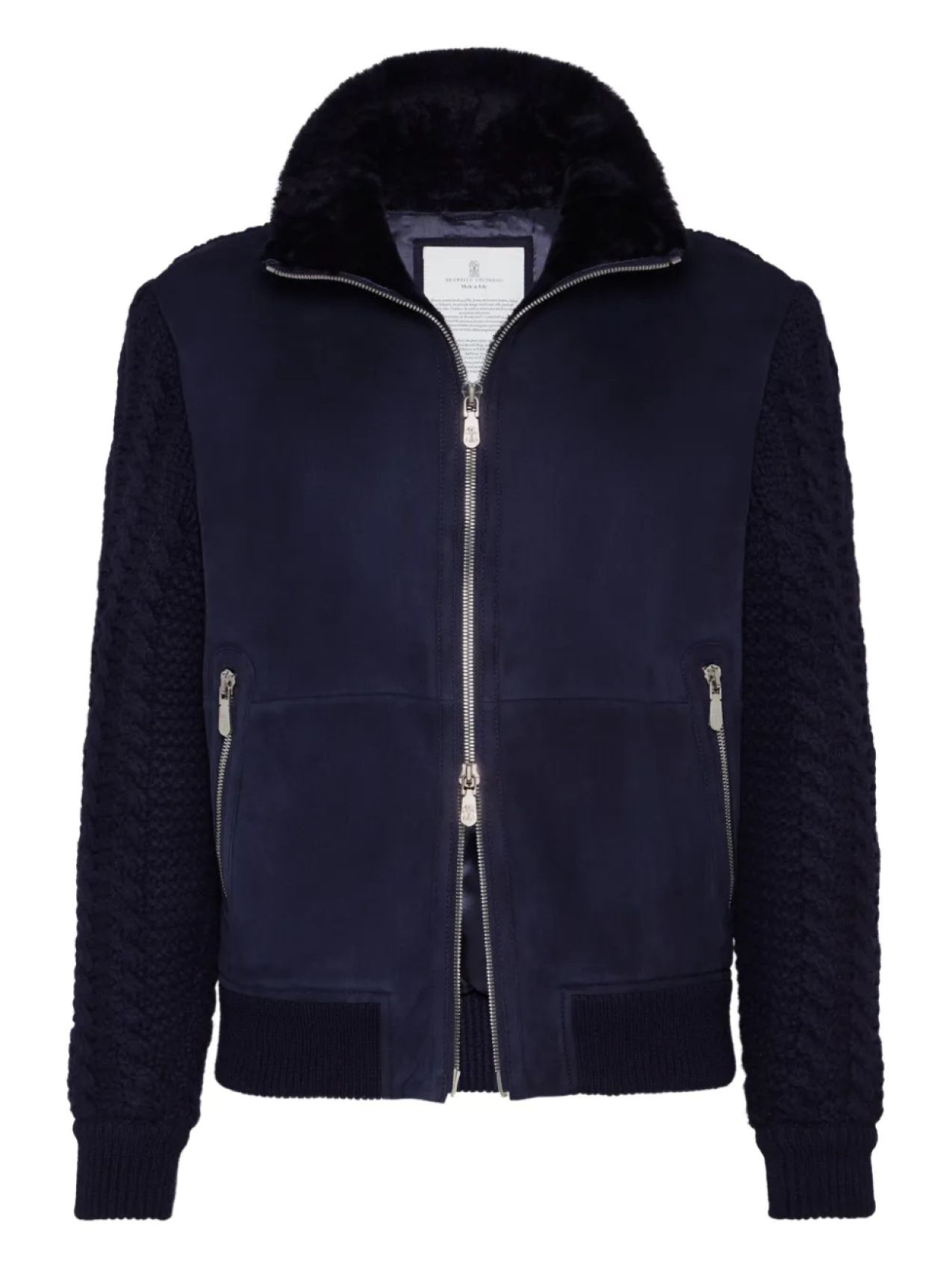 Brunello Cucinelli бомбер на молнии, синий
Brunello Cucinelli бомбер на молнии, синий