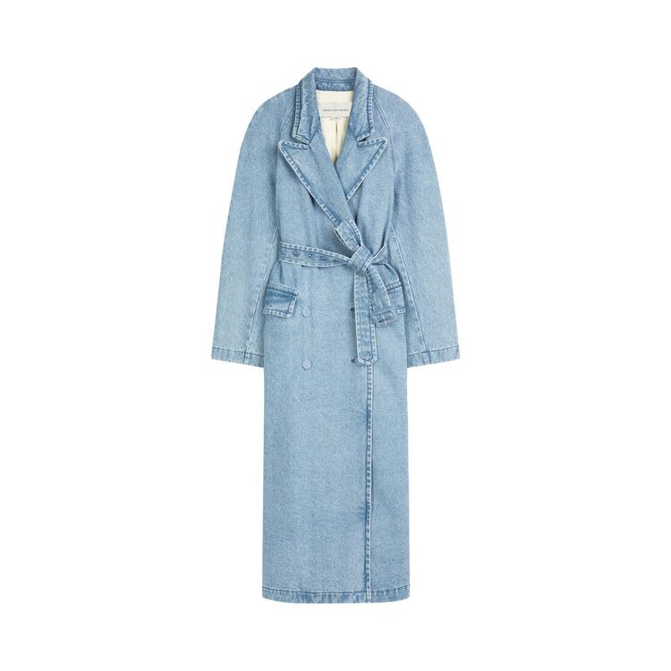 Пальто Dries Van Noten Loose Fit Rugby Denim Coat Light Blue, синий 
Пальто Dries Van Noten Loose Fit Rugby Denim Coat Light Blue, синий