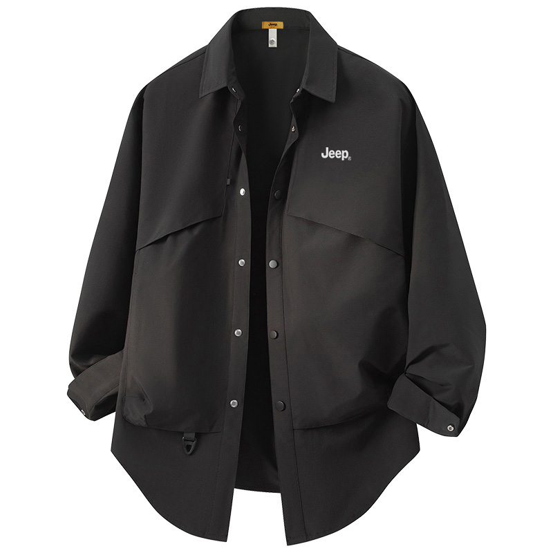 Рубашка Unisex Lapel Moderate Workwear Jeep, черный
Рубашка Unisex Lapel Moderate Workwear Jeep, черный