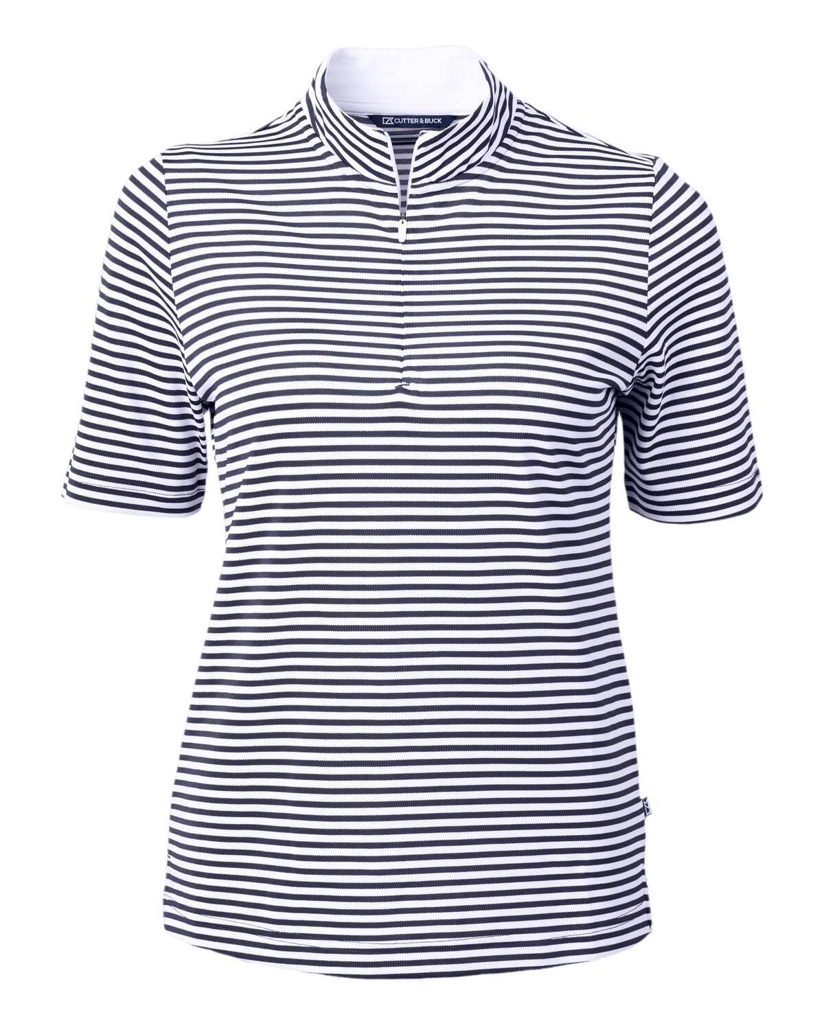 Женский топ Cutter & Buck Virtue Eco Pique Stripe из переработанного материала, синий 
Женский топ Cutter & Buck Virtue Eco Pique Stripe из переработанного материала, синий