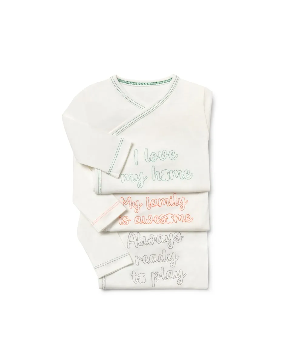 Набор из трех боди для младенцев из гладкого хлопка с вышивкой Tous, светло-бежевый
Набор из трех боди для младенцев из гладкого хлопка с вышивкой Tous, светло-бежевый