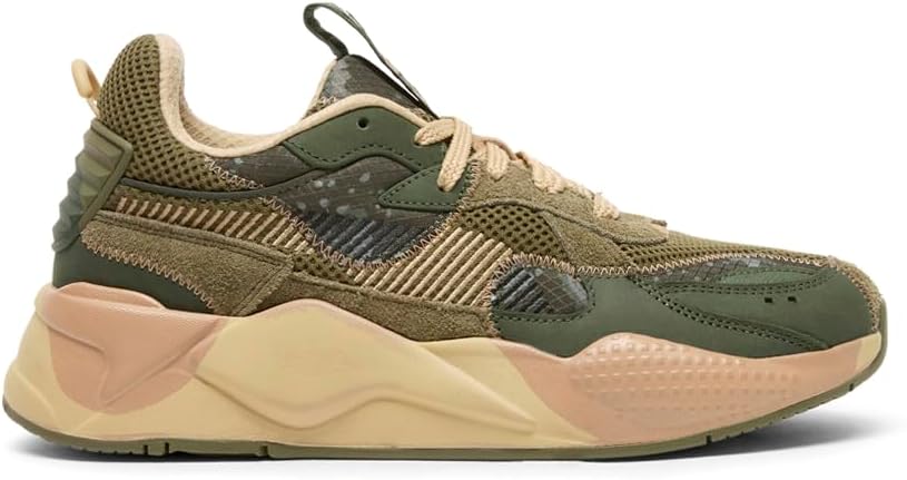 Мужские кроссовки PUMA Rs X Rain Map Camo с шнуровкой, повседневные - зеленые
Мужские кроссовки PUMA Rs X Rain Map Camo с шнуровкой, повседневные - зеленые