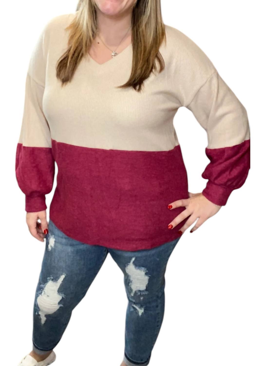 Флисовый топ с цветными блоками в серо-коричневом/бордовом цвете honeyme
Флисовый топ с цветными блоками в серо-коричневом/бордовом цвете honeyme
