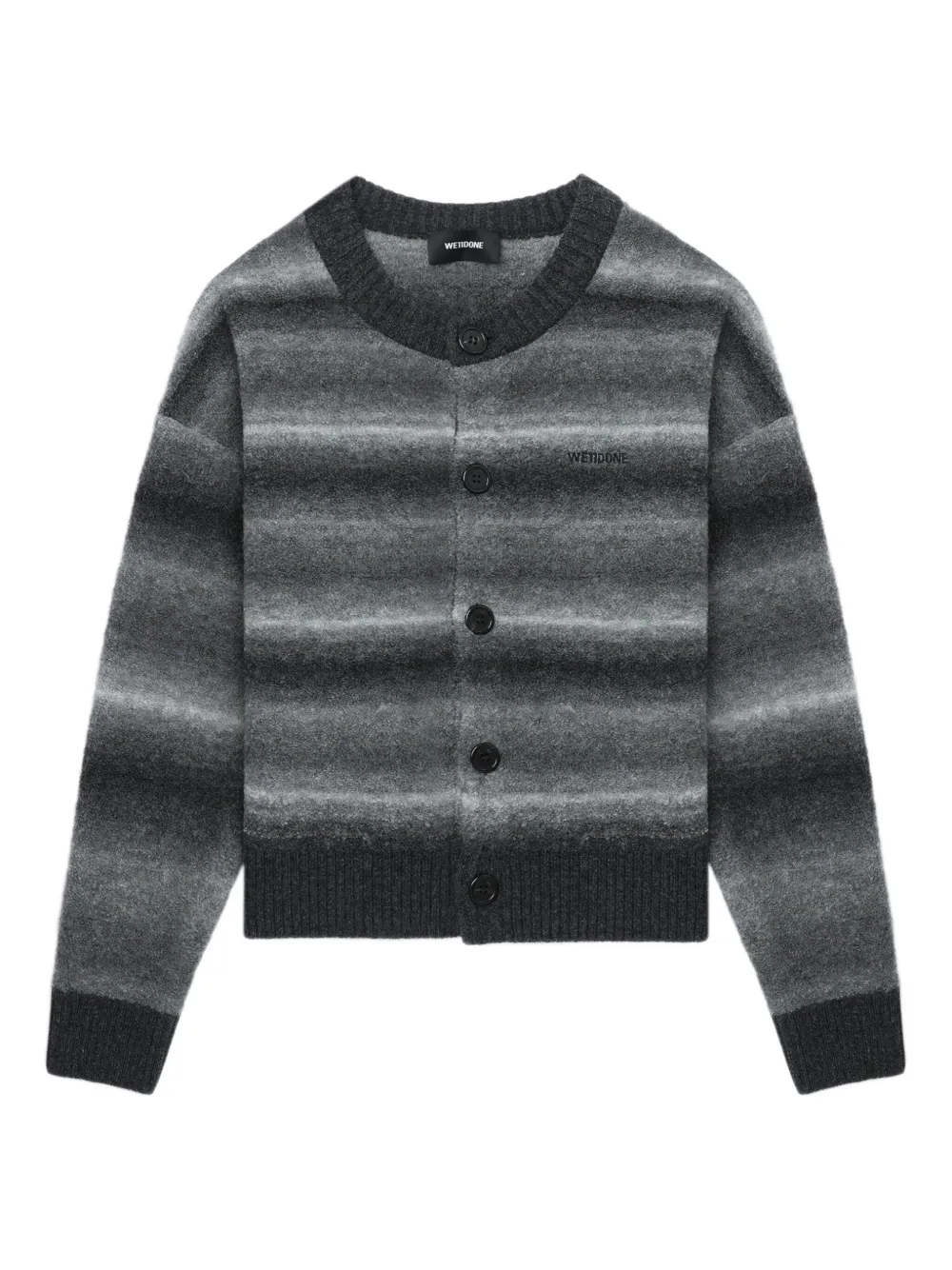 Кардиган в полоску с эффектом омбре We11done, черный
Кардиган в полоску с эффектом омбре We11done, черный