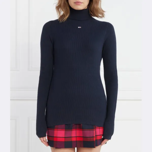 Водолазка Tjw Essential Водолазка стандартного кроя Tommy Hilfiger, синий 
Водолазка Tjw Essential Водолазка стандартного кроя Tommy Hilfiger, синий