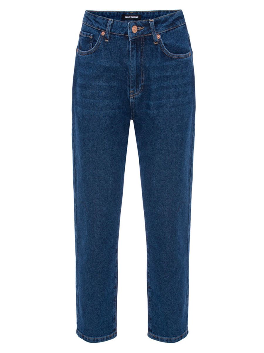 Джинсы Mom с высокой талией и ворсом Nocturne, синий
Джинсы Mom с высокой талией и ворсом Nocturne, синий