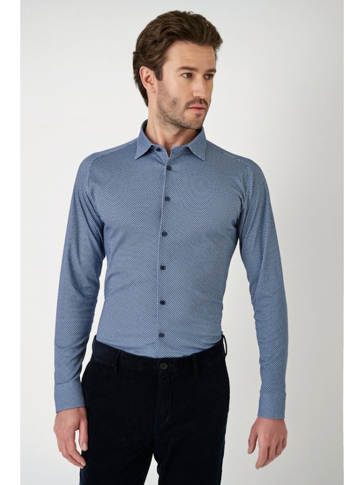 Рубашка синего цвета DESOTO
Рубашка синего цвета DESOTO