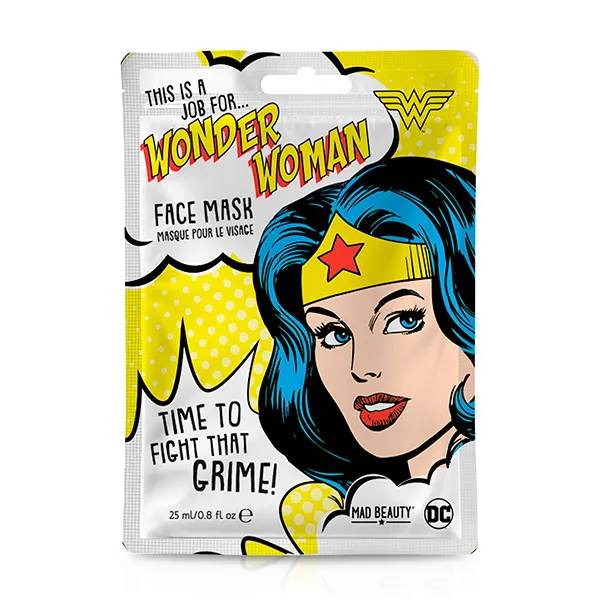 Увлажняющая маска для лица Mascarilla Wonderwoman Mad Beauty, 25 ml
Увлажняющая маска для лица Mascarilla Wonderwoman Mad Beauty, 25 ml