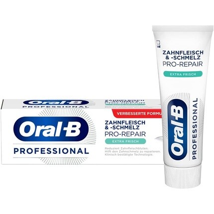 Профессиональная зубная паста для десен и эмали Pro-Repair Extra Fresh, 75 мл, Oral-B
Профессиональная зубная паста для десен и эмали Pro-Repair Extra Fresh, 75 мл, Oral-B