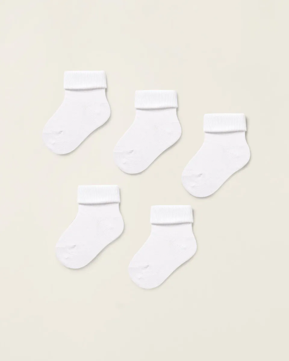 Упаковка из 5 ребристых носков для мальчиков с манжетами Zippy, белый
Упаковка из 5 ребристых носков для мальчиков с манжетами Zippy, белый