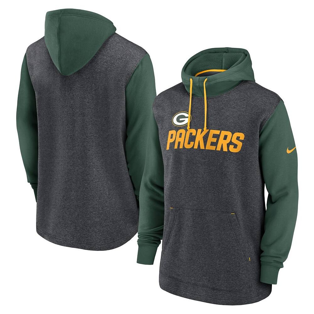 Мужской пуловер с капюшоном Nike Heathered Charcoal/Green Green Bay Packers Surrey Legacy, цвет Pkr Charco
Мужской пуловер с капюшоном Nike Heathered Charcoal/Green Green Bay Packers Surrey Legacy, цвет Pkr Charco