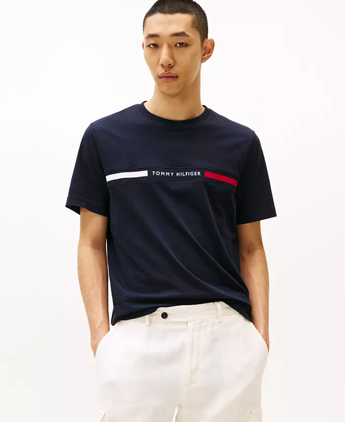 Мужская футболка с коротким рукавом и логотипом на груди Tommy Hilfiger, зеленый
Мужская футболка с коротким рукавом и логотипом на груди Tommy Hilfiger, зеленый