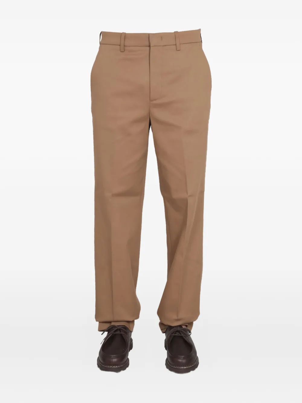 Брюки прямого кроя из хлопковой смесовой ткани Department 5, нейтральный 
Брюки прямого кроя из хлопковой смесовой ткани Department 5, нейтральный