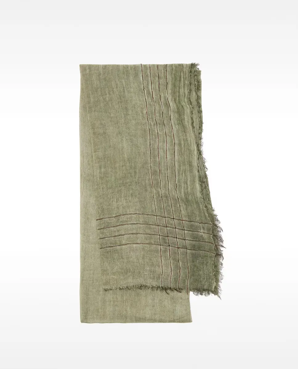 Шарф с вышивкой и полосатым принтом Parfois, цвет Kaki
Шарф с вышивкой и полосатым принтом Parfois, цвет Kaki