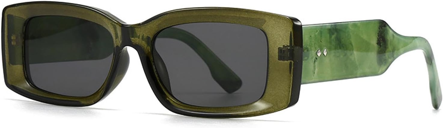 Модные прямоугольные женские солнцезащитные очки класса люкс в стиле ретро, конфетные цвета, прозрачный градиент; мужские солнцезащитные очки с широкими дужками и заклепками VVTWSSW, Dark Green Gray
Модные прямоугольные женские солнцезащитные очки класса люкс в стиле ретро, конфетные цвета, прозрачный градиент; мужские солнцезащитные очки с широкими дужками и заклепками VVTWSSW, Dark Green Gray