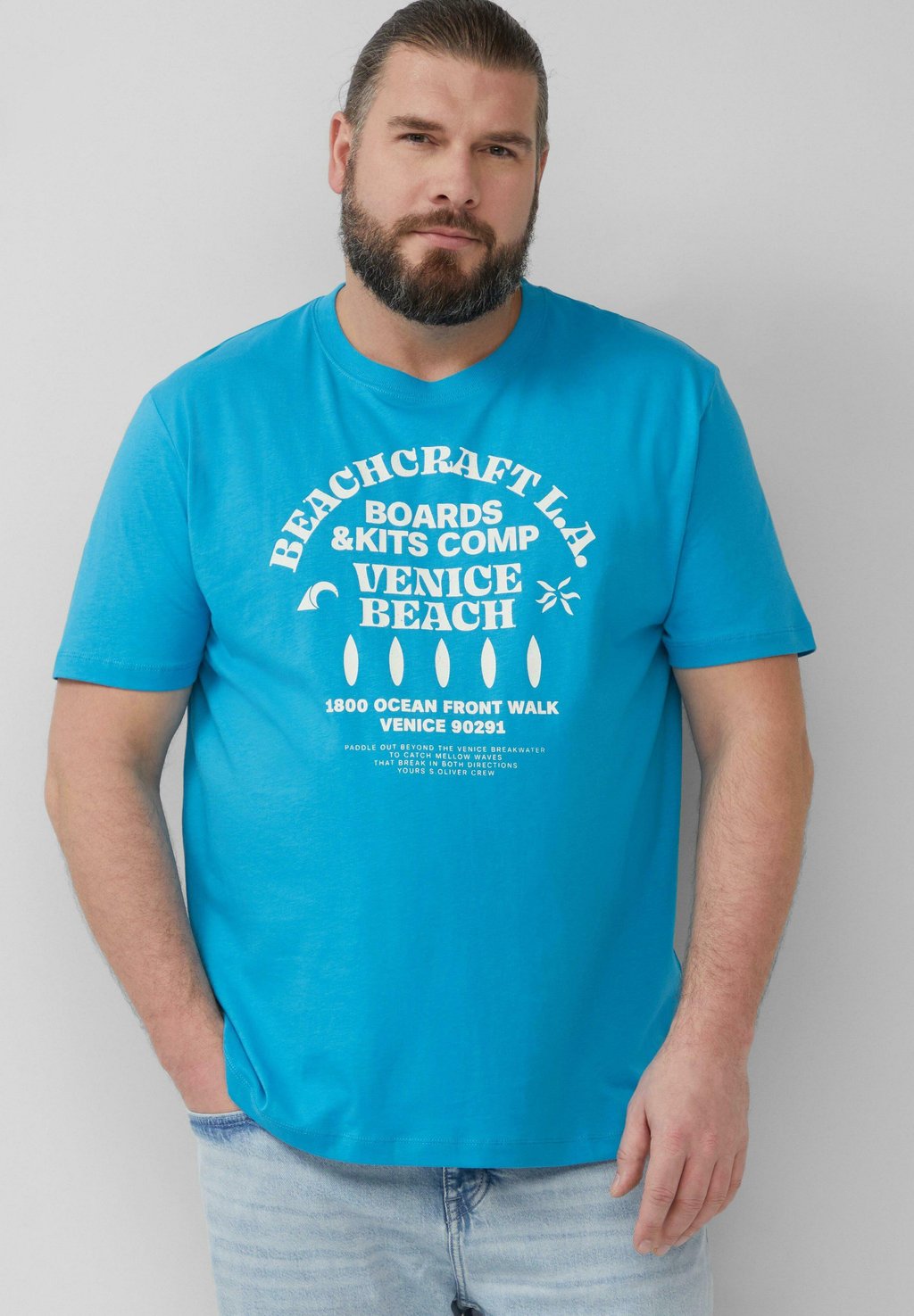 Футболка с принтом s.Oliver, бирюзовый 
Футболка с принтом s.Oliver, бирюзовый