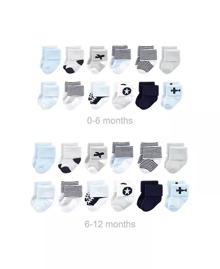 Хлопковые махровые носки Baby Boys Grow with Me, самолет, 0–6 и 6–12 месяцев Luvable Friends, синий
Хлопковые махровые носки Baby Boys Grow with Me, самолет, 0–6 и 6–12 месяцев Luvable Friends, синий