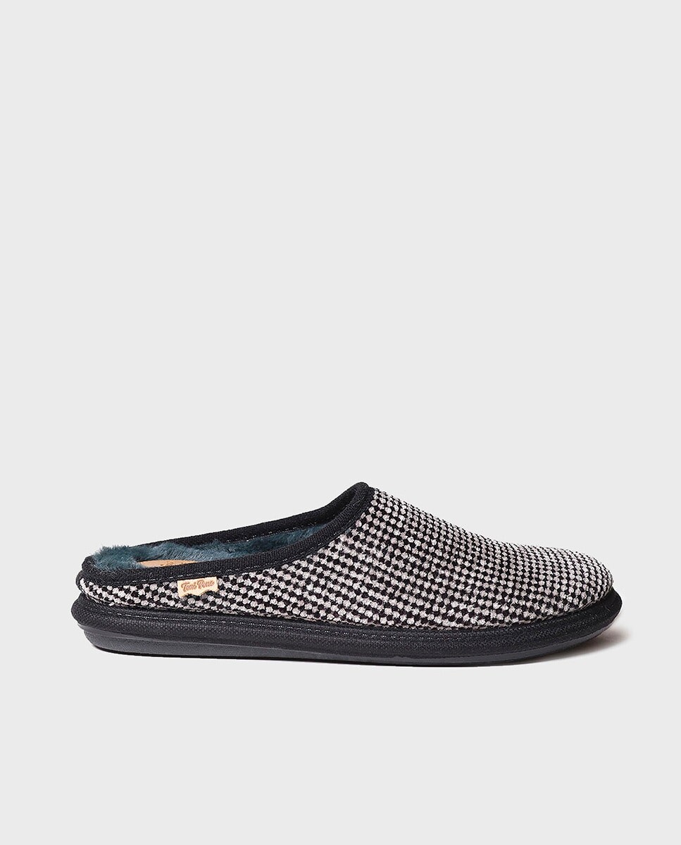Мужские домашние тапочки из ткани в клетку Toni Pons, черный
Мужские домашние тапочки из ткани в клетку Toni Pons, черный