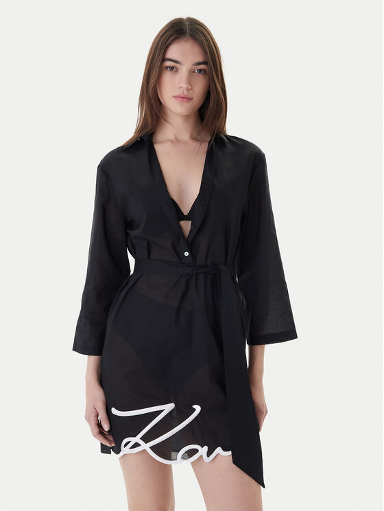 Пляжное платье regular fit A2W46075 Karl Lagerfeld, черный
Пляжное платье regular fit A2W46075 Karl Lagerfeld, черный