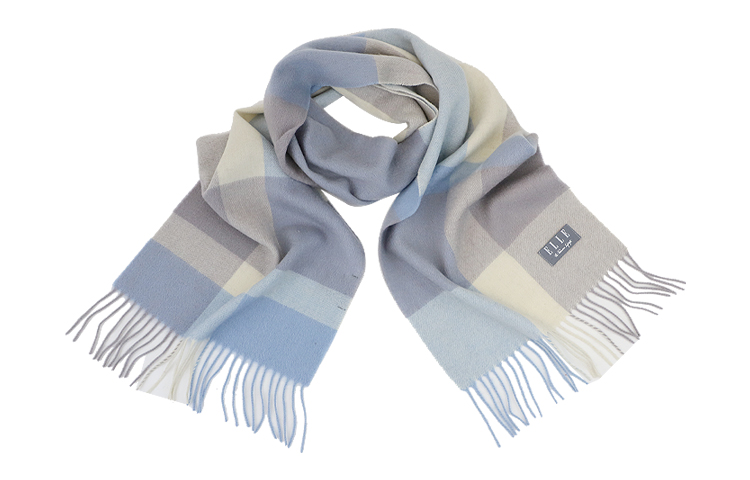 ELLE Вязаный шарф женский, Blue Plaid (180*30cm)
ELLE Вязаный шарф женский, Blue Plaid (180*30cm)