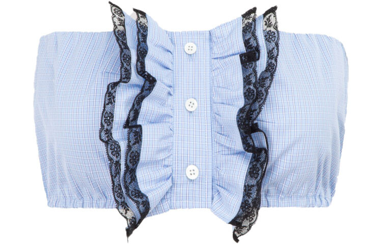 Топ женский Miu Miu без бретелек, синий
Топ женский Miu Miu без бретелек, синий