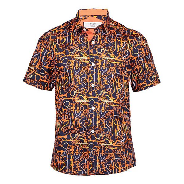 Мальчиковая рубашка slim fit с геометрическим принтом Elie Balleh, Navy
Мальчиковая рубашка slim fit с геометрическим принтом Elie Balleh, Navy