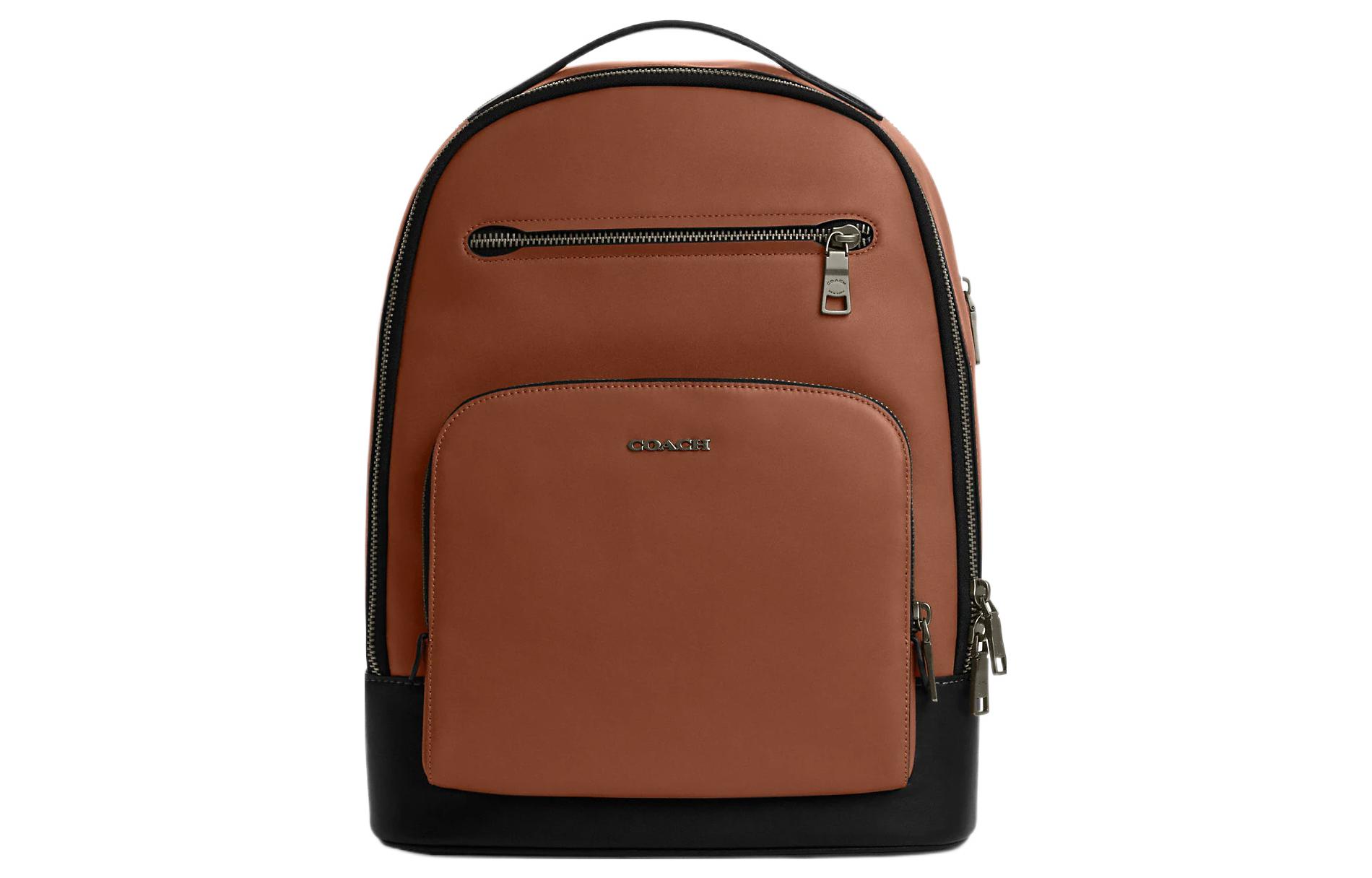 Кожаный рюкзак из гладкой телячьей кожи Tubas мужской коричневый COACH
Кожаный рюкзак из гладкой телячьей кожи Tubas мужской коричневый COACH