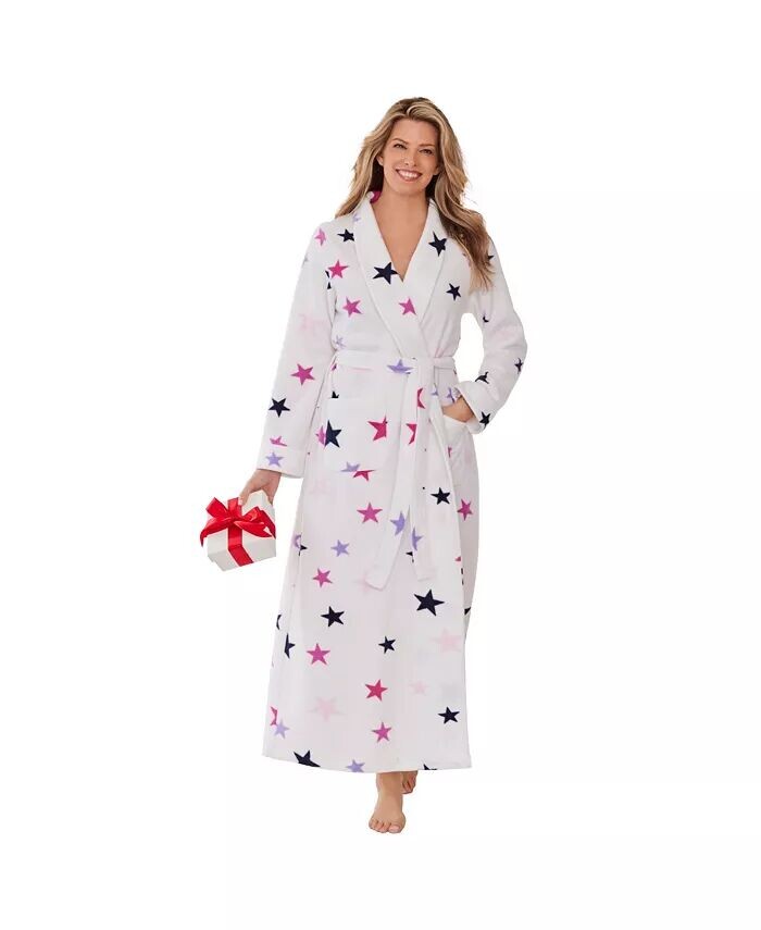 Плюшевый халат больших размеров с запахом Dreams & Co., белый
Плюшевый халат больших размеров с запахом Dreams & Co., белый