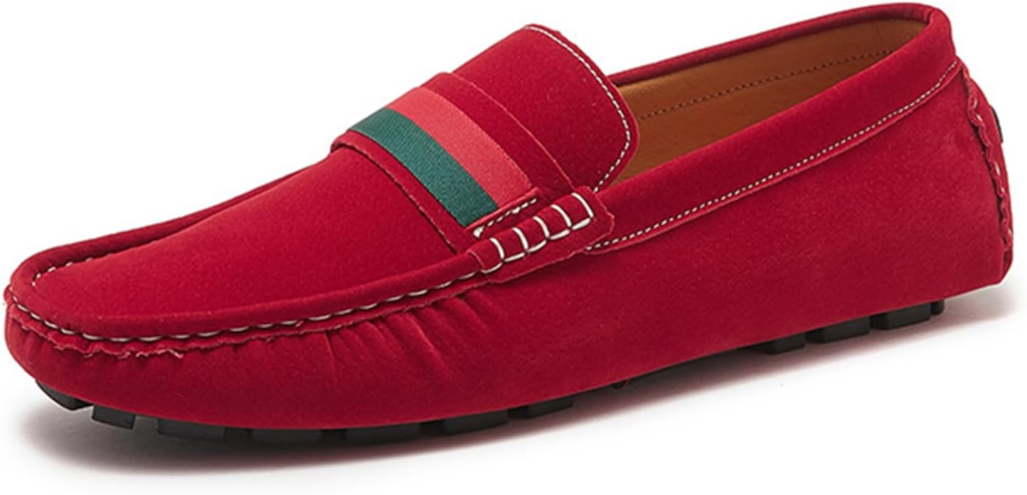 Мужские лоферы-пенни, замшевые слипоны-мокасины с полосатой лентой, стильная повседневная обувь Dacnakby, красный
Мужские лоферы-пенни, замшевые слипоны-мокасины с полосатой лентой, стильная повседневная обувь Dacnakby, красный