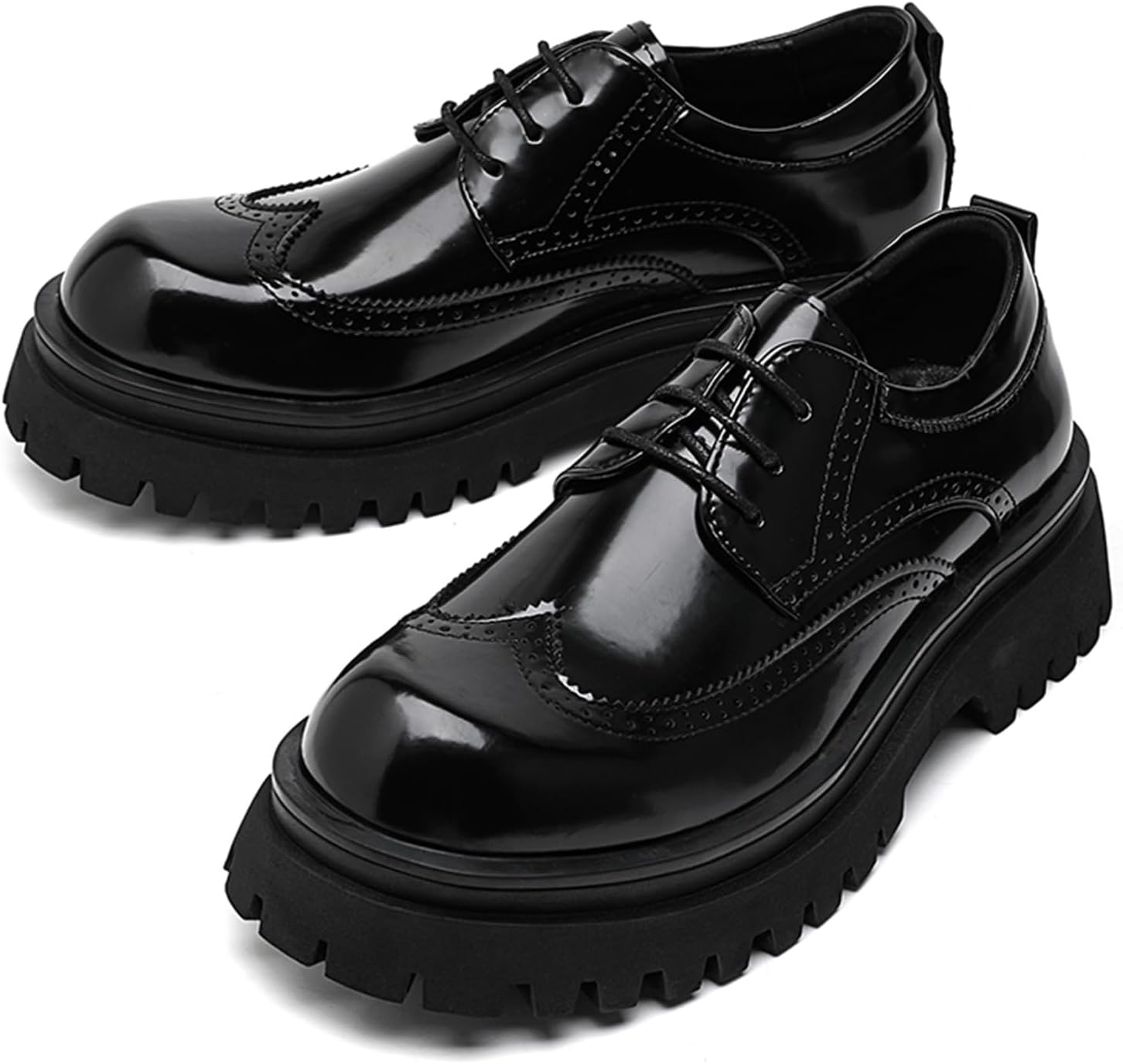 Мужские туфли-броги с крыльями из массивной лакированной кожи, модные, для бизнеса и повседневной носки, с платформой для увеличения роста, оксфорды Njzqkwm, черный
Мужские туфли-броги с крыльями из массивной лакированной кожи, модные, для бизнеса и повседневной носки, с платформой для увеличения роста, оксфорды Njzqkwm, черный