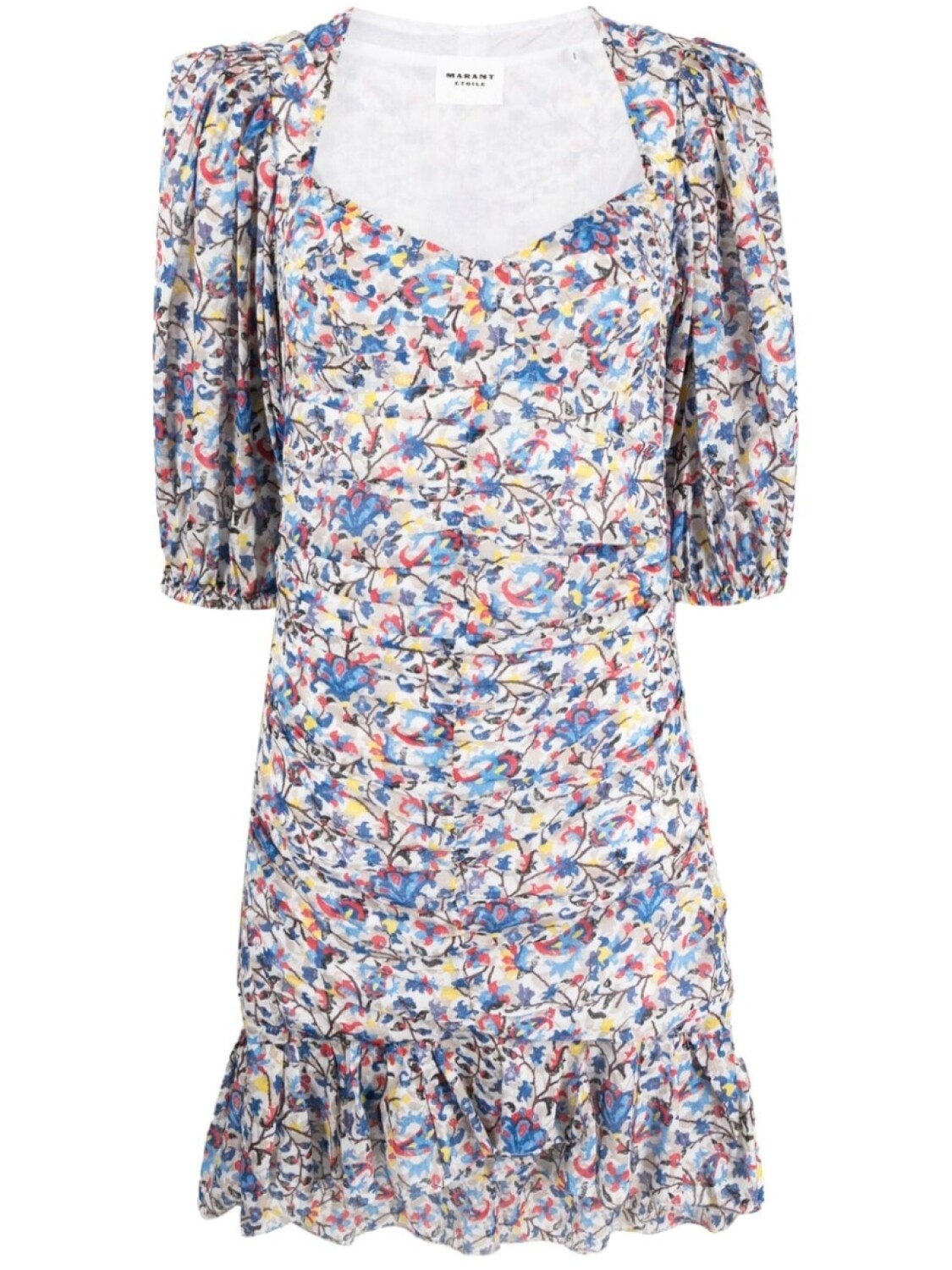 Marant Étoile Lunesa floral-print midi dress, синий
Marant Étoile Lunesa floral-print midi dress, синий