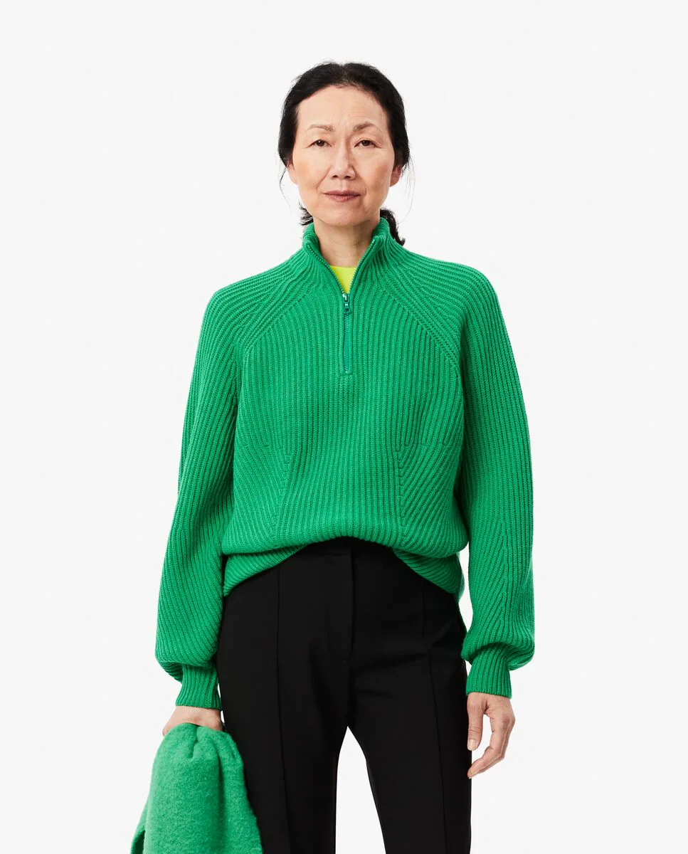 Толстый шерстяной свитер в рубчик на молнии Lacoste, зеленый
Толстый шерстяной свитер в рубчик на молнии Lacoste, зеленый