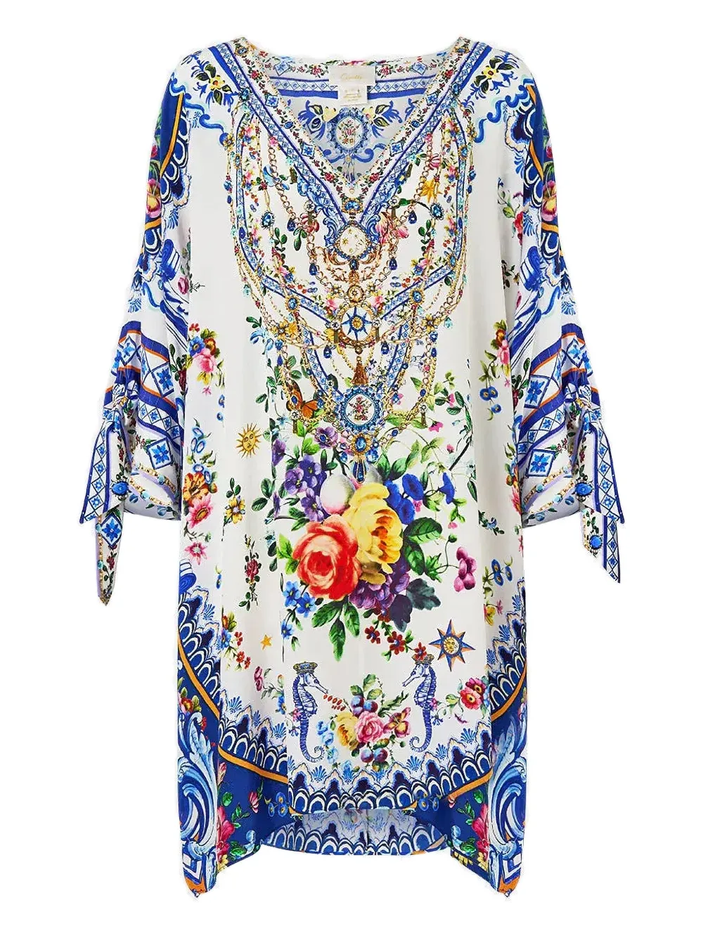 Платье мини с графичным принтом Camilla, белый
Платье мини с графичным принтом Camilla, белый