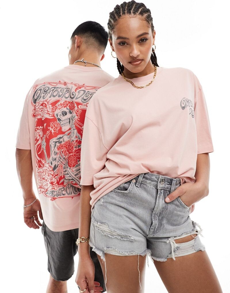 Розовая футболка оверсайз-унисекс ASOS DESIGN с лицензионной графикой группы Grateful Dead
Розовая футболка оверсайз-унисекс ASOS DESIGN с лицензионной графикой группы Grateful Dead
