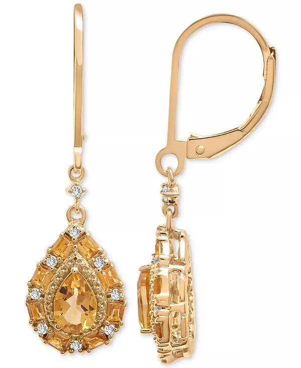 Серьги-Капельки с гранатом (1,5 карата) из стерлингового серебра (также с голубым топазом, розовым морганитом, перидотом и цитрином) Macy'S, citrine
Серьги-Капельки с гранатом (1,5 карата) из стерлингового серебра (также с голубым топазом, розовым морганитом, перидотом и цитрином) Macy'S, citrine