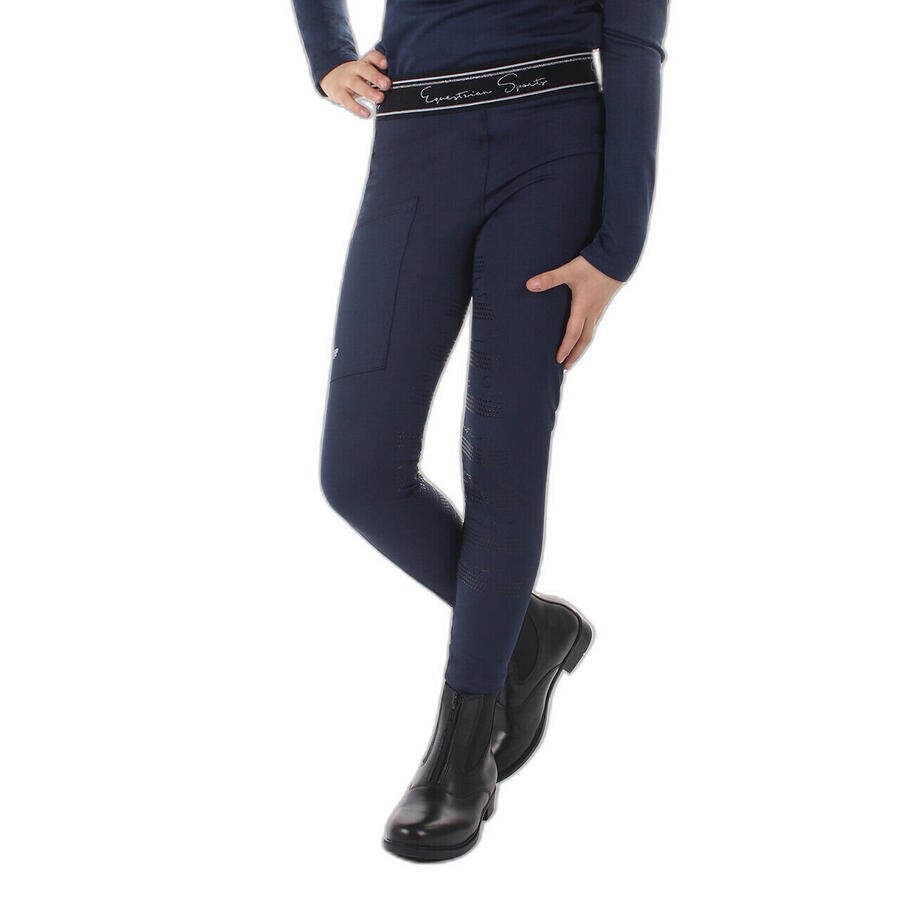 Леггинсы для верховой езды с полным сцеплением для девочек QHP Eden
Леггинсы для верховой езды с полным сцеплением для девочек QHP Eden