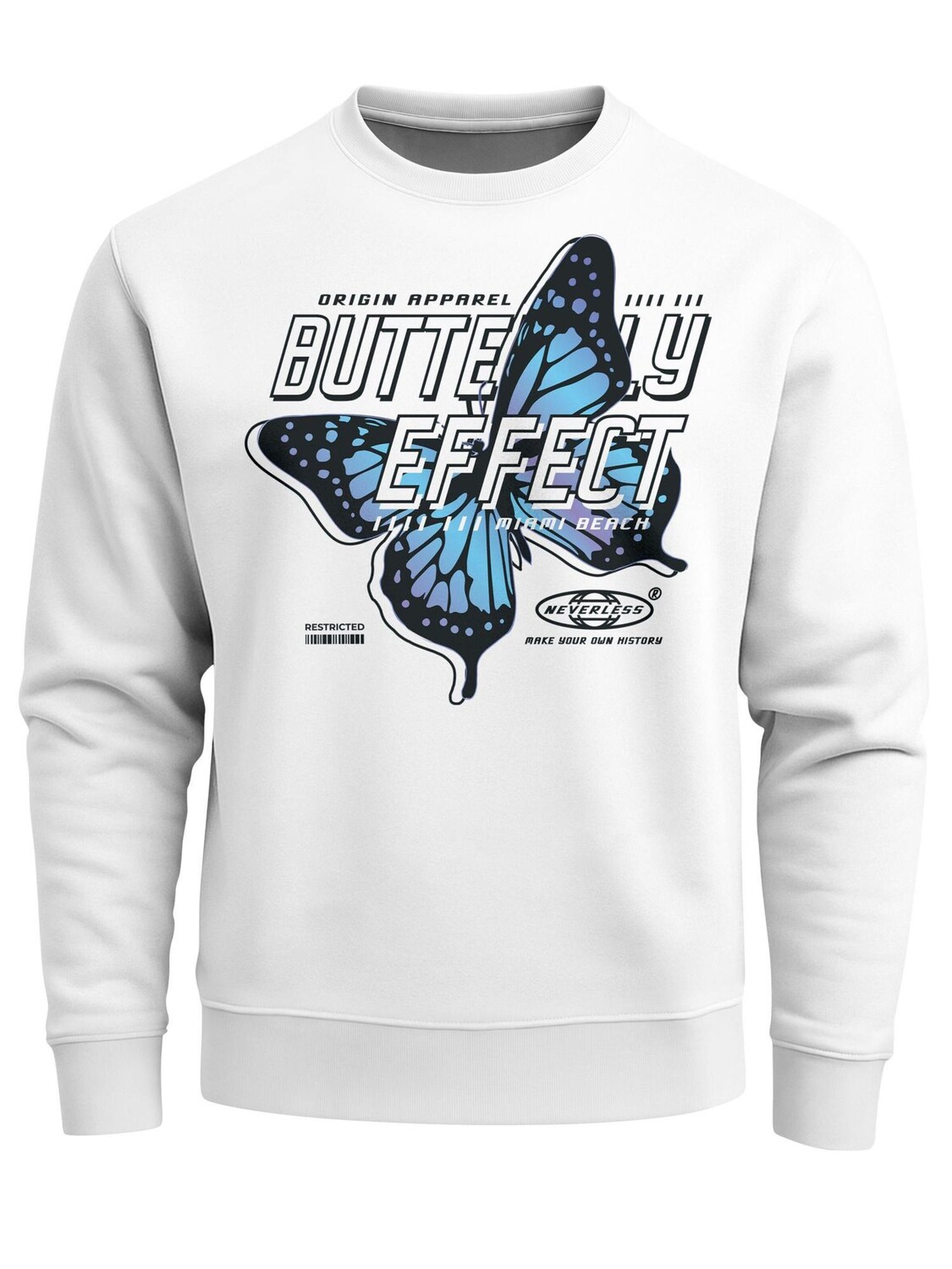 Neverless Свитшот 'Butterfly' в белом цвете
Neverless Свитшот 'Butterfly' в белом цвете