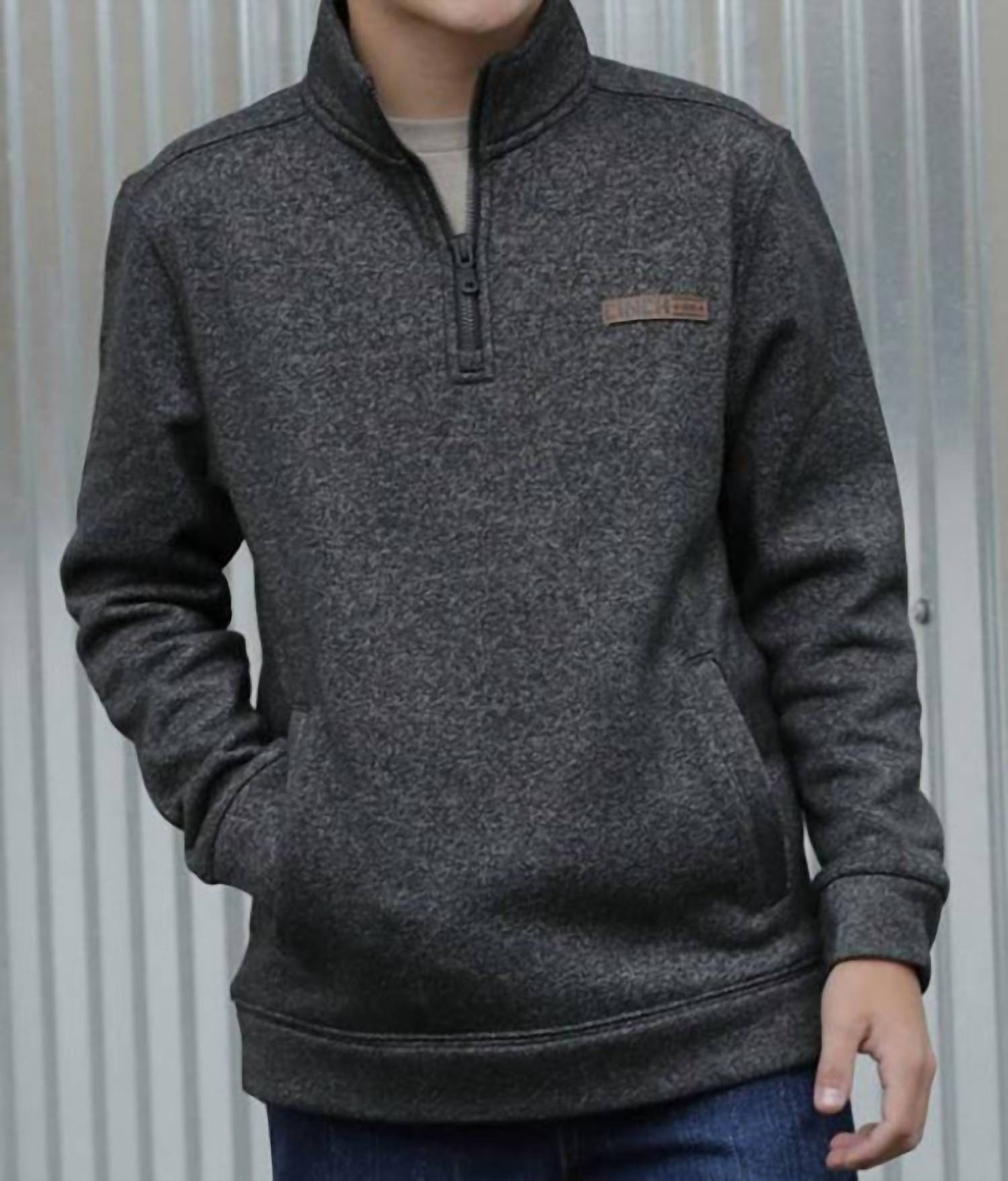 Детская толстовка с 1/4 молнией Tech Fleece в черном цвете CINCH 
Детская толстовка с 1/4 молнией Tech Fleece в черном цвете CINCH
