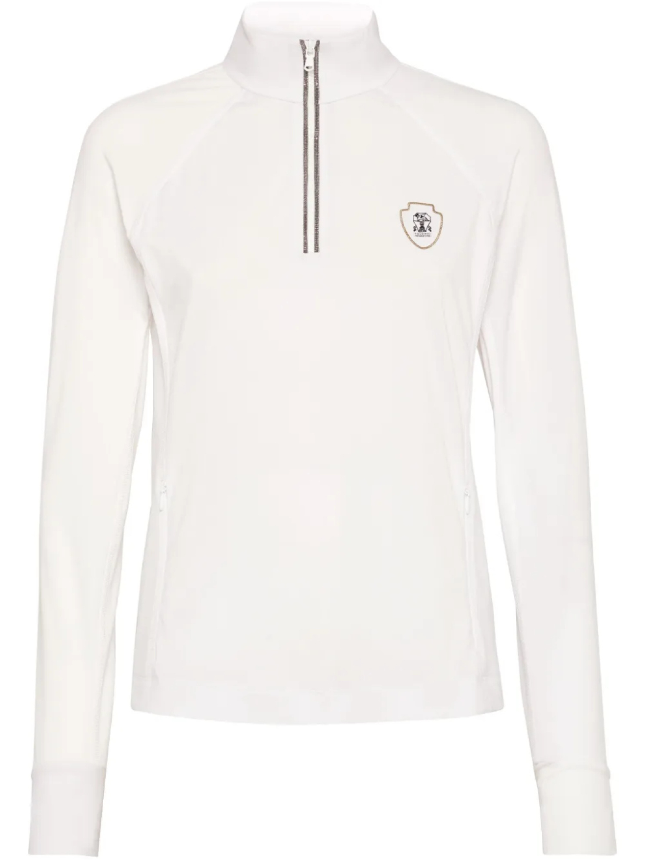 Топ из джерси с нашивкой-логотипом Brunello Cucinelli, белый
Топ из джерси с нашивкой-логотипом Brunello Cucinelli, белый