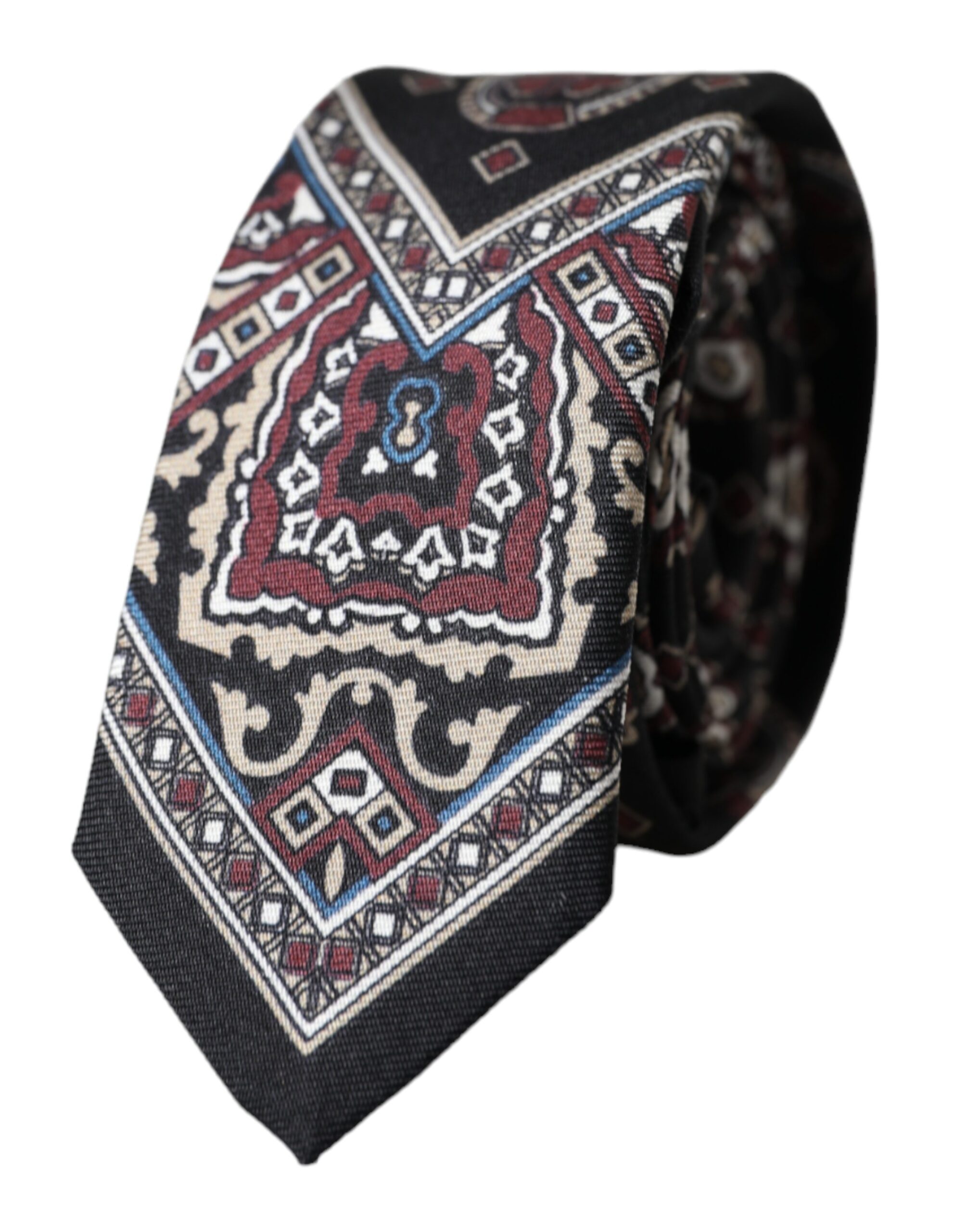 Черный напечатанный 100% шелковый регулируемый мужской галстук Dolce & Gabbana
Черный напечатанный 100% шелковый регулируемый мужской галстук Dolce & Gabbana