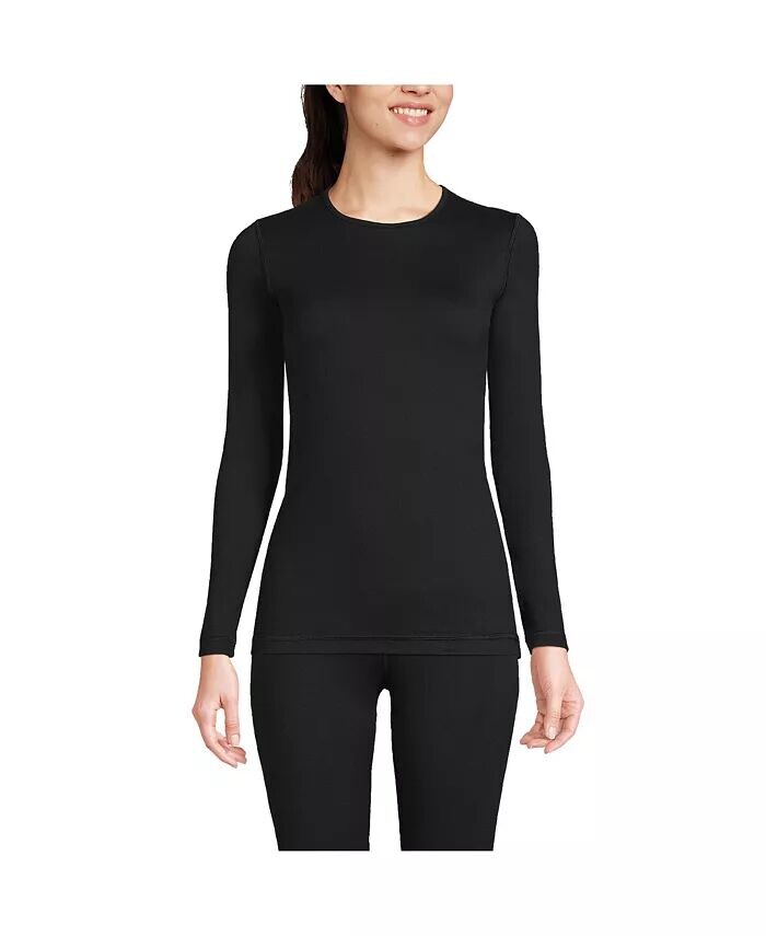 Женский базовый слой Cosy Thermaskin с круглым вырезом Lands' End, черный
Женский базовый слой Cosy Thermaskin с круглым вырезом Lands' End, черный