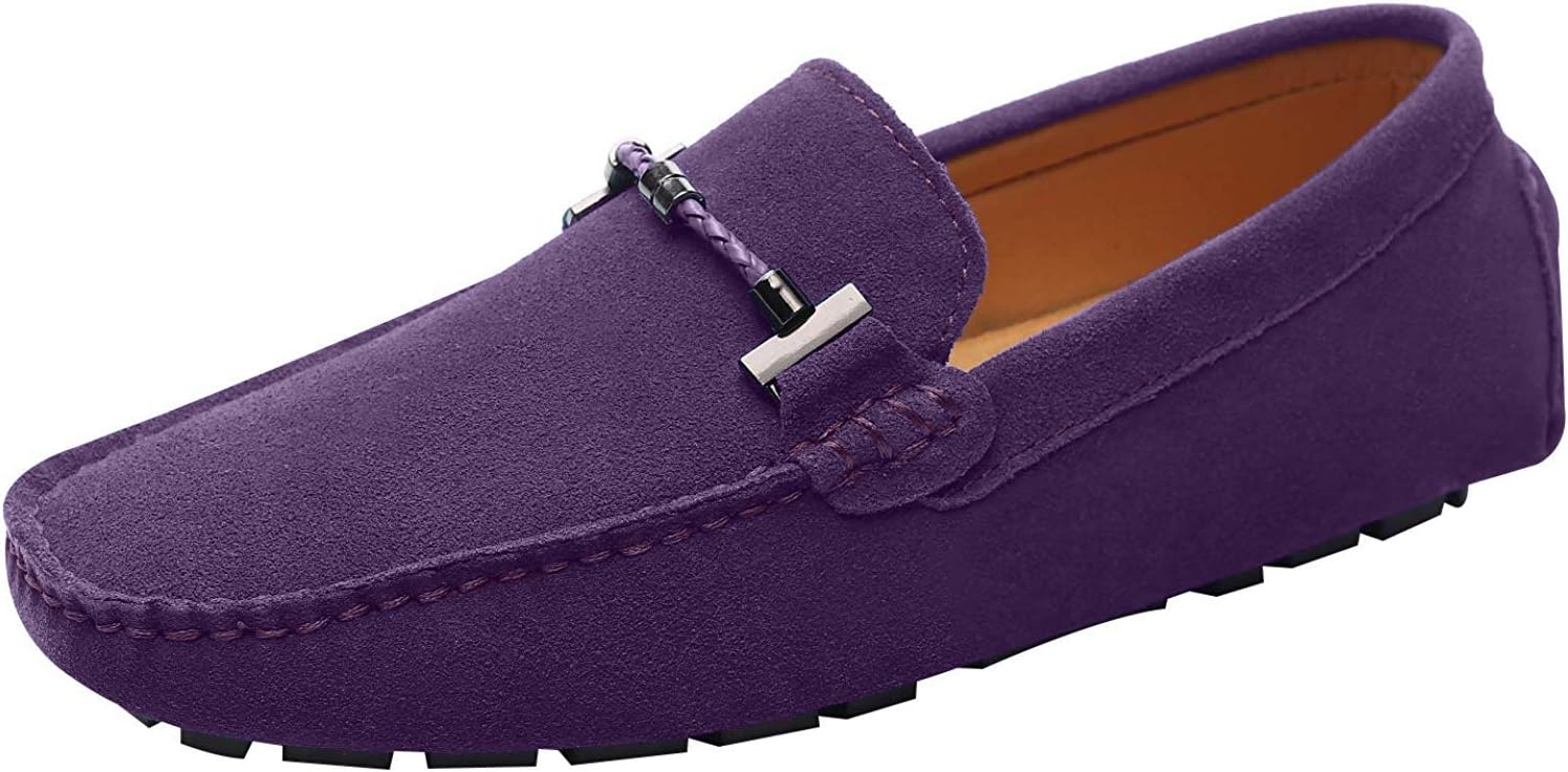 Мужские элегантные лоферы ANUFER с пряжкой, комфортные замшевые туфли для вождения, стильные мокасины, фиолетовый
Мужские элегантные лоферы ANUFER с пряжкой, комфортные замшевые туфли для вождения, стильные мокасины, фиолетовый